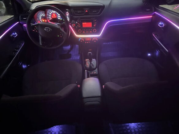 2011 Kia Rio 4-speed III, чёрный - вид 1