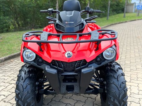 2017 BRP Can-Am Outlander L 570 (MAX), красный, 1215700 рублей, вид 3