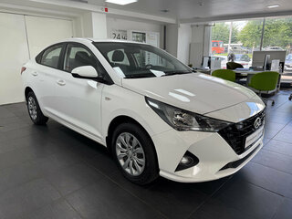 2021 Hyundai Solaris II Рестайлинг, белый, 1558000 рублей, вид 3