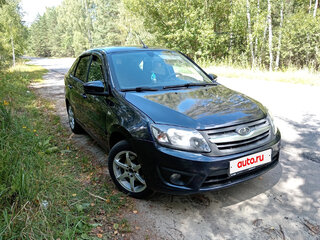 2015 Lada (ВАЗ) Granta I, синий, 350000 рублей, вид 4