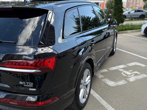 2019 Audi Q7 50 TDI II (4M) Рестайлинг, чёрный, 5400000 рублей - вид 5