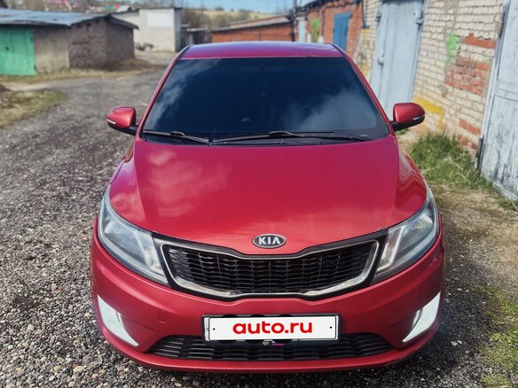 2012 Kia Rio 4-speed III, красный, 625000 рублей - вид 6