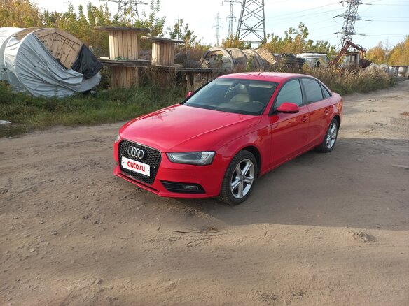 2014 Audi A4 IV (B8) Рестайлинг, красный, 1250000 рублей