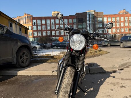 2019 Triumph Bonneville T100, красный, 790000 рублей, вид 3