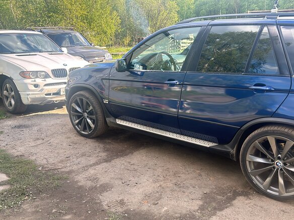 2005 BMW X5 4.8is I (E53) Рестайлинг, синий - вид 7