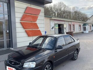 2007 Hyundai Accent ТагАЗ II, чёрный, 430000 рублей, вид 3