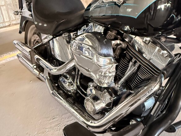 2007 Harley-Davidson Fat Boy, чёрный, 950000 рублей - вид 15