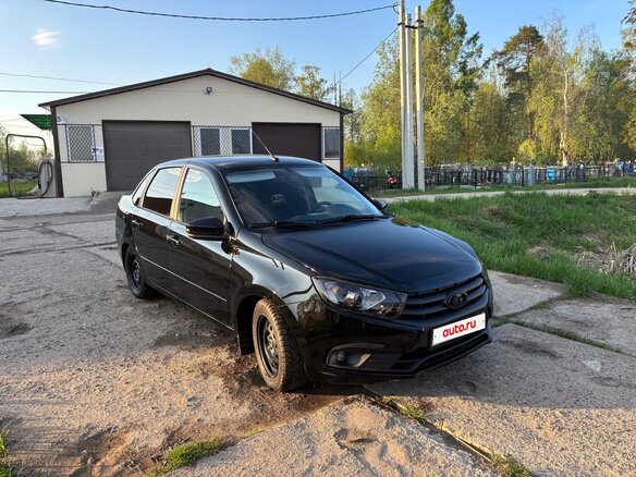 2022 Lada (ВАЗ) Granta I Рестайлинг, чёрный, 730000 рублей - вид 2