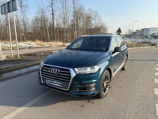 2018 Audi Q7 II (4M), синий, 4250000 рублей, вид 2