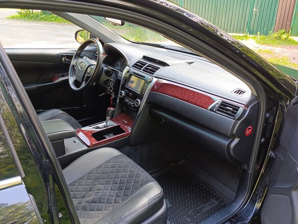 2013 Toyota Camry VII (XV50), чёрный - вид 7