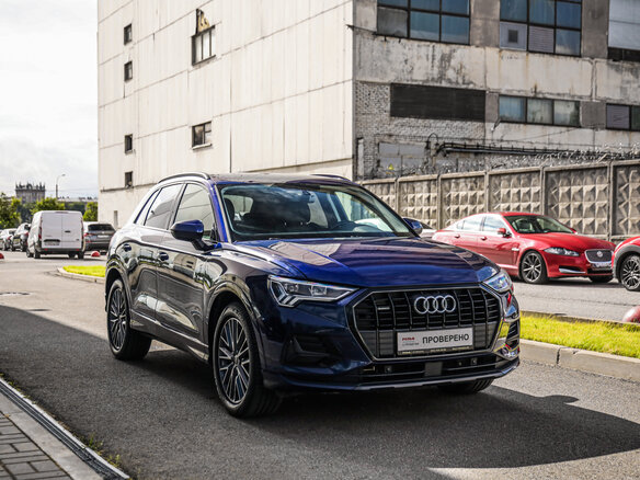 2021 Audi Q3 40 TFSI II (F3), синий, 3065565 рублей - вид 4