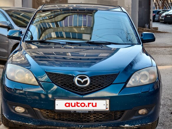 2007 Mazda 3 I (BK) Рестайлинг, синий, 670000 рублей - вид 1