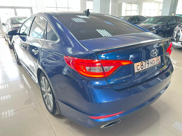 2015 Hyundai Sonata VII (LF), синий - вид 5