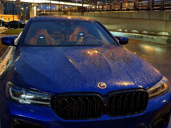 2018 BMW M5 VI (F90), синий, 7250000 рублей - вид 2