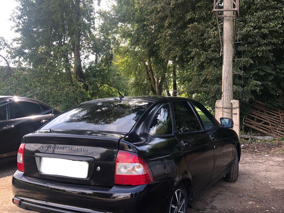 2010 Lada (ВАЗ) Priora I, чёрный - вид 3