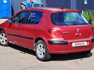 2006 Peugeot 307 I Рестайлинг, красный, 300000 рублей, вид 4