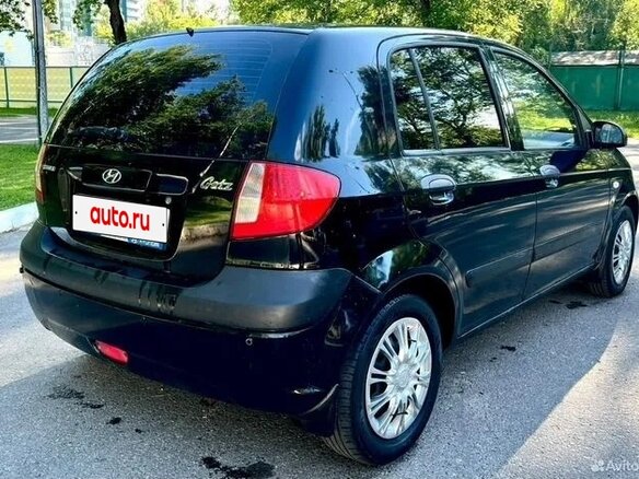 2010 Hyundai Getz I Рестайлинг, чёрный - вид 2