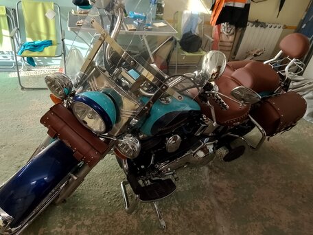 2004 Harley-Davidson Heritage, синий, 730000 рублей, вид 3