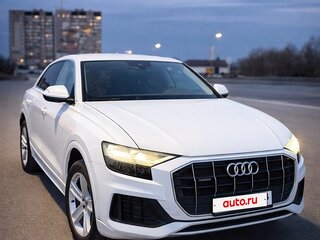 2019 Audi Q8 45 TDI I (4M), белый, 6300000 рублей, вид 2