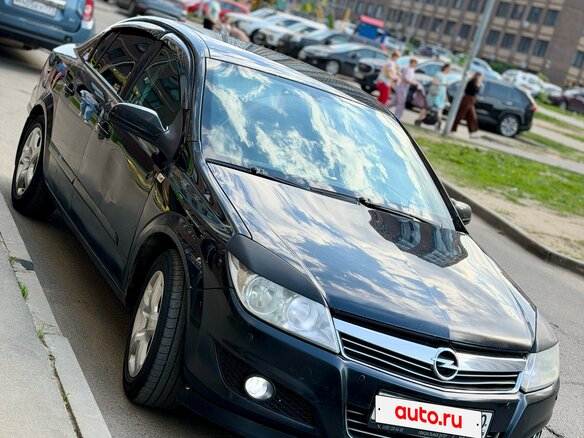 2007 Opel Astra H Рестайлинг, чёрный, 310000 рублей