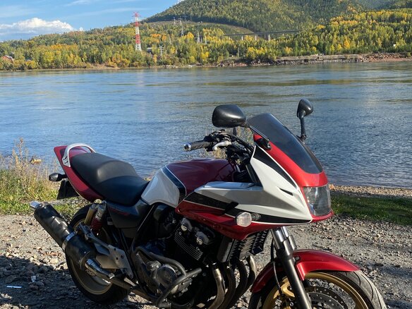 2007 Honda CB 400 Super Four, красный, 400000 рублей - вид 5