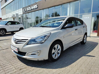 2014 Hyundai Solaris I Рестайлинг, бежевый, 541050 рублей, вид 3