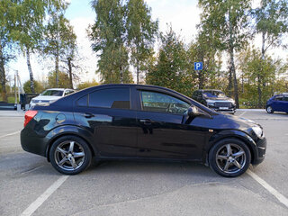 2012 Chevrolet Aveo II, чёрный, 392000 рублей, вид 4