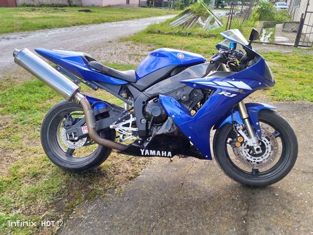 2002 Yamaha YZF-R1, синий, 450000 рублей, вид 1