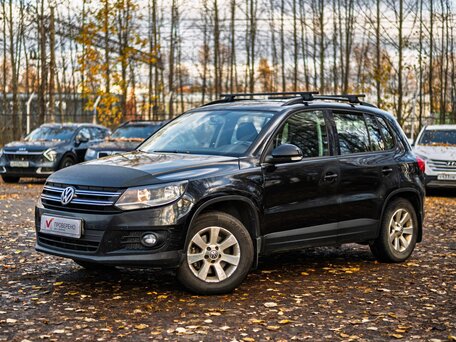 2012 Volkswagen Tiguan I Рестайлинг, чёрный, 899000 рублей, вид 1