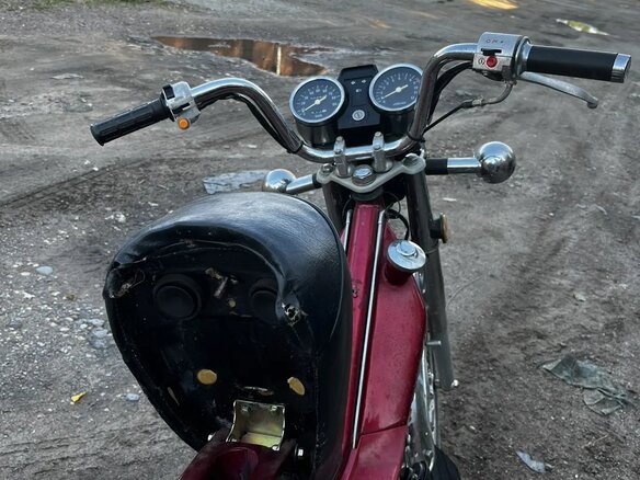 1999 Atlant 50cc, красный, 37000 рублей - вид 4