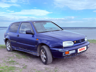 1996 Volkswagen Golf III, синий, 100000 рублей, вид 3