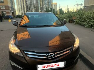 2016 Hyundai Solaris I Рестайлинг, коричневый, 900000 рублей, вид 1