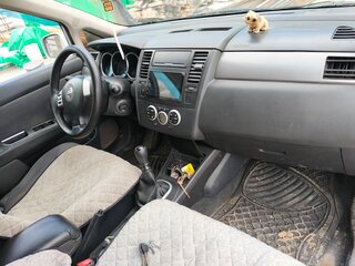 2007 Nissan Tiida I, серебристый, 650000 рублей, вид 4