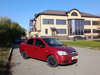 2009 Chevrolet Aveo I Рестайлинг, красный, 400000 рублей, вид 2