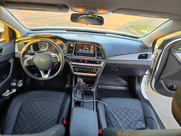 2019 Hyundai Sonata VII (LF) Рестайлинг, белый, 1315000 рублей - вид 6