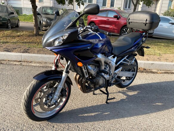 2004 Yamaha FZ6, синий, 355000 рублей
