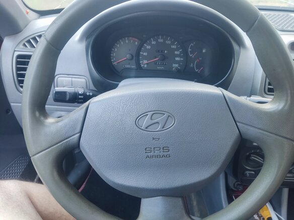 2006 Hyundai Accent ТагАЗ II, красный, 220000 рублей - вид 6