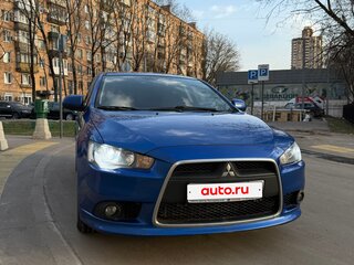 2012 Mitsubishi Lancer X Рестайлинг, синий, 850000 рублей, вид 4