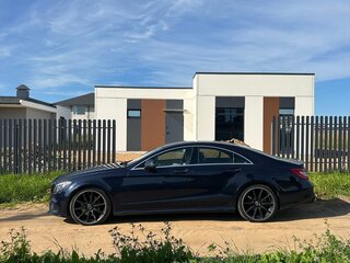 2015 Mercedes-Benz CLS 350 BlueTEC II (C218) Рестайлинг, синий, 3750000 рублей, вид 4