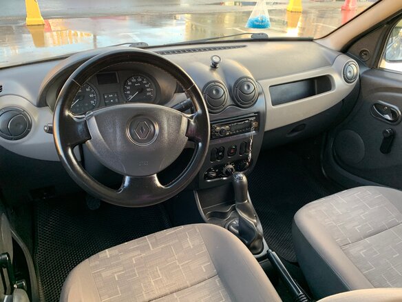 2011 Renault Logan I Рестайлинг, синий, 330000 рублей - вид 10