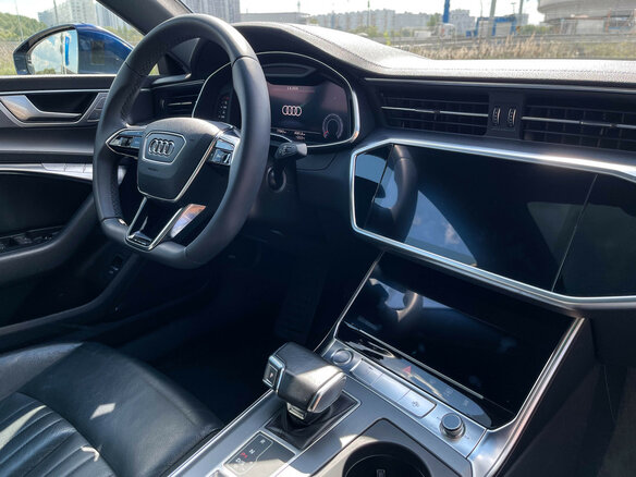 2019 Audi A7 50 TDI II (4K), синий - вид 8