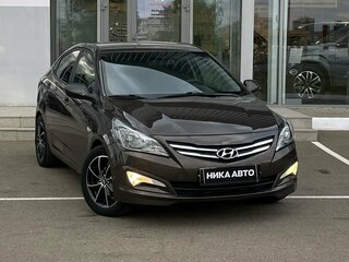 2016 Hyundai Solaris I Рестайлинг, коричневый, 767000 рублей, вид 1