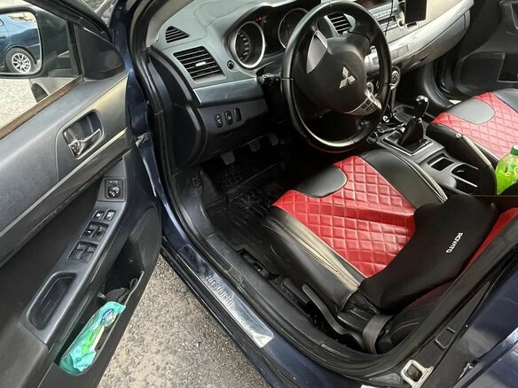 2008 Mitsubishi Lancer X, синий, 750000 рублей - вид 18