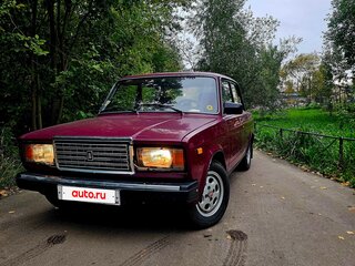 2002 Lada (ВАЗ) 2107, пурпурный, 245000 рублей, вид 2