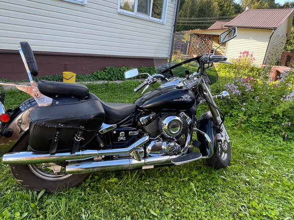 2003 Yamaha XVS650 Drag Star, чёрный, 450000 рублей - вид 1