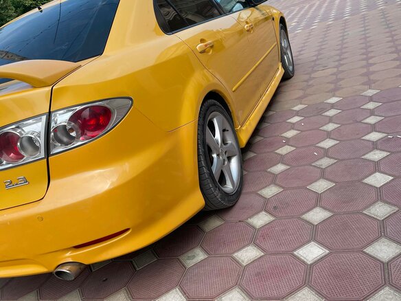 2003 Mazda 6 I (GG), жёлтый, 365000 рублей - вид 7