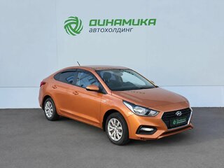 2017 Hyundai Solaris II, оранжевый, 1125000 рублей, вид 3
