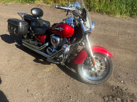 2006 Kawasaki VN900 Vulcan, красный, 450000 рублей, вид 1