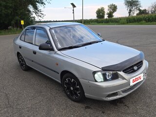 2008 Hyundai Accent ТагАЗ II, серебристый, 380000 рублей, вид 1