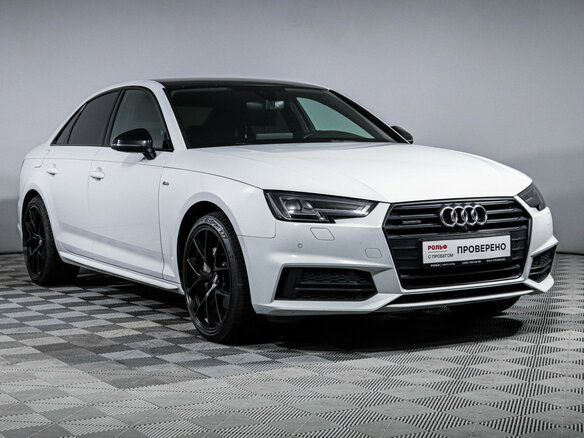2017 Audi A4 V (B9), белый - вид 2